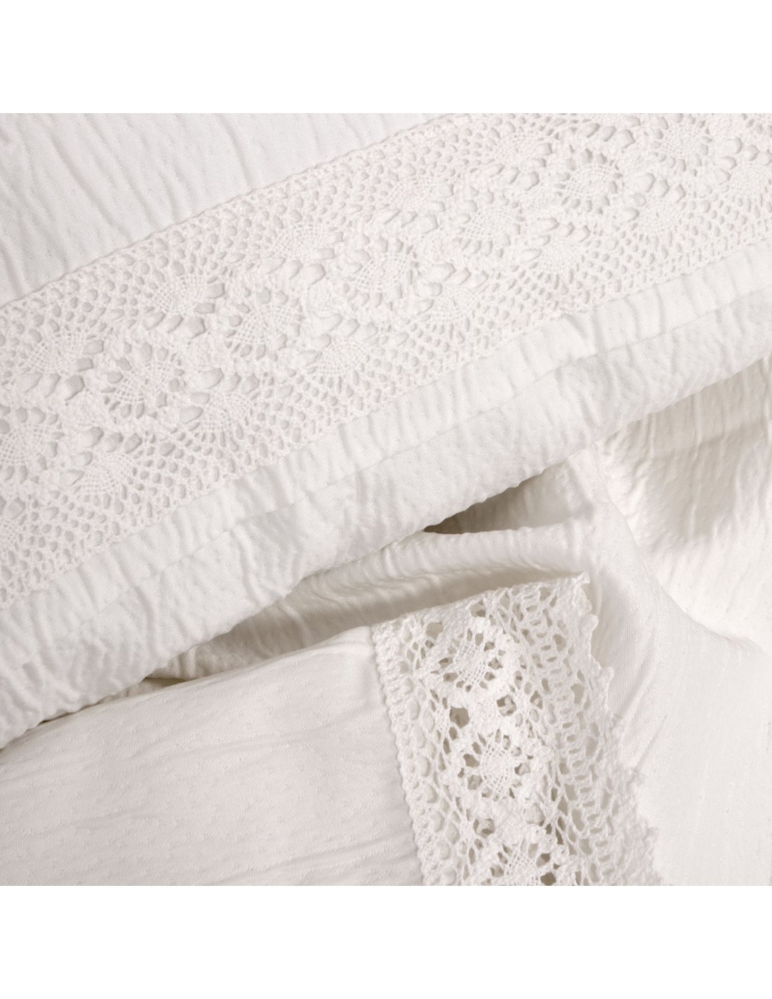 Colcha Jacquard Puntilla DON ALGODÓN