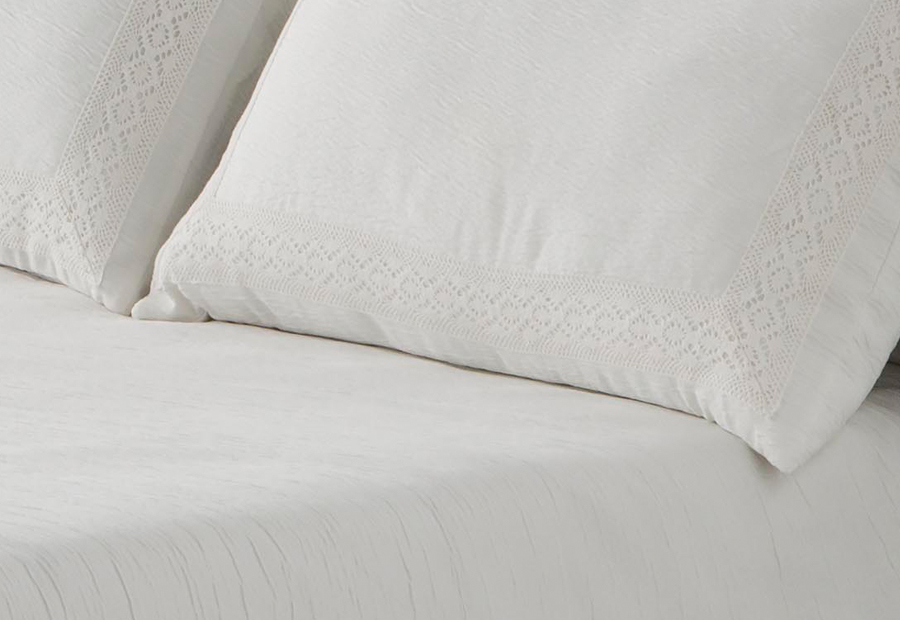 Colcha Jacquard Puntilla DON ALGODÓN