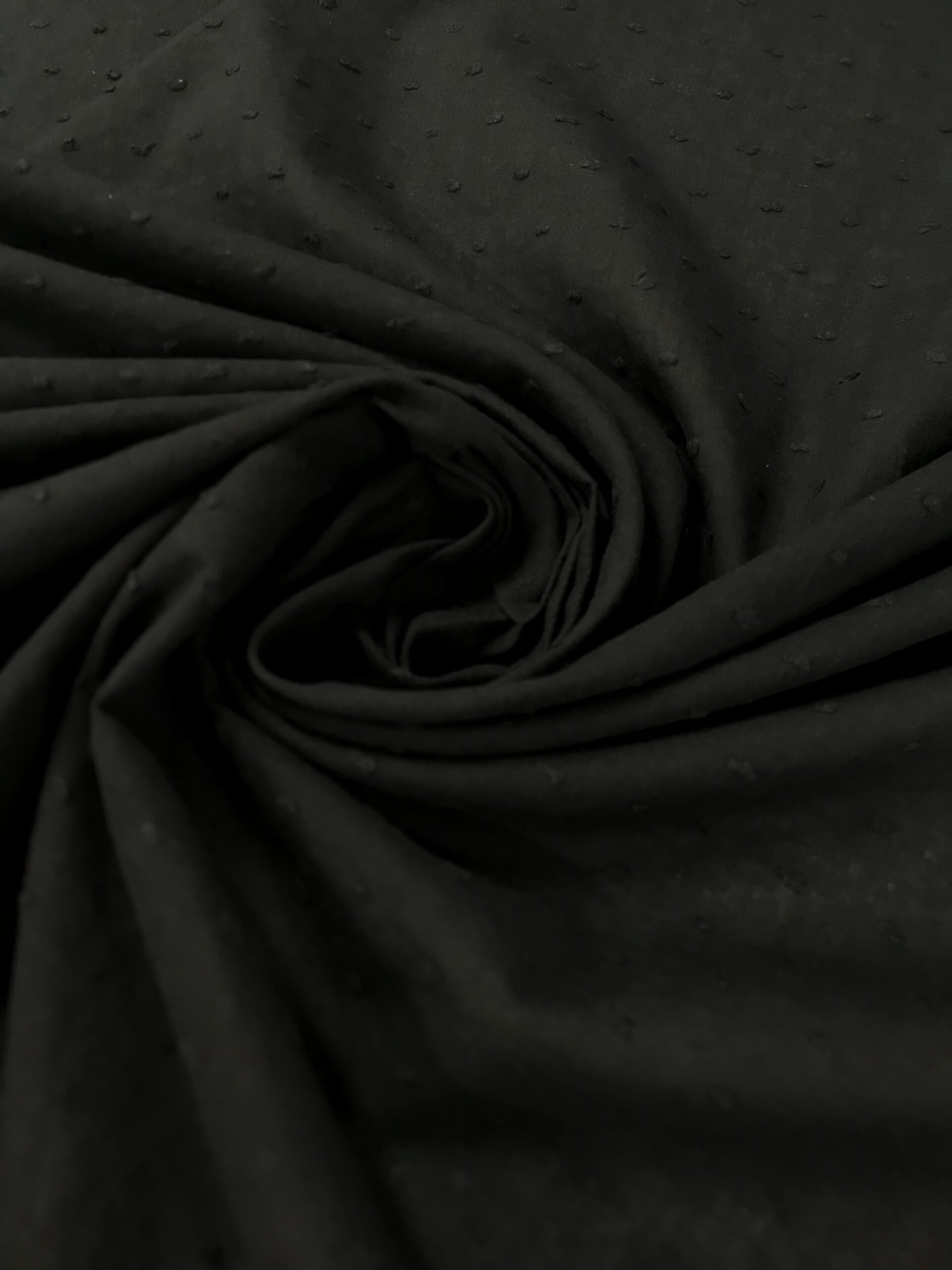 Plumeti Algodón negro