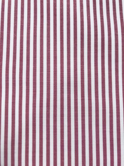 Popelín rayas blanco granate