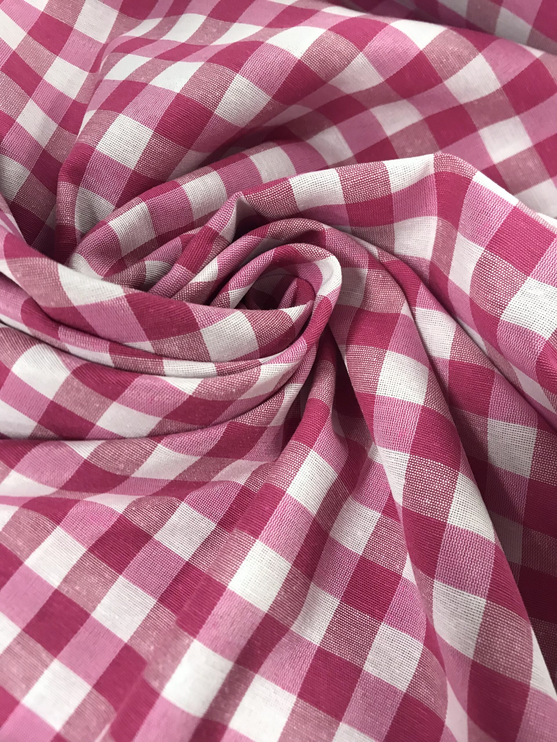 Loneta vichy rosa fucsia