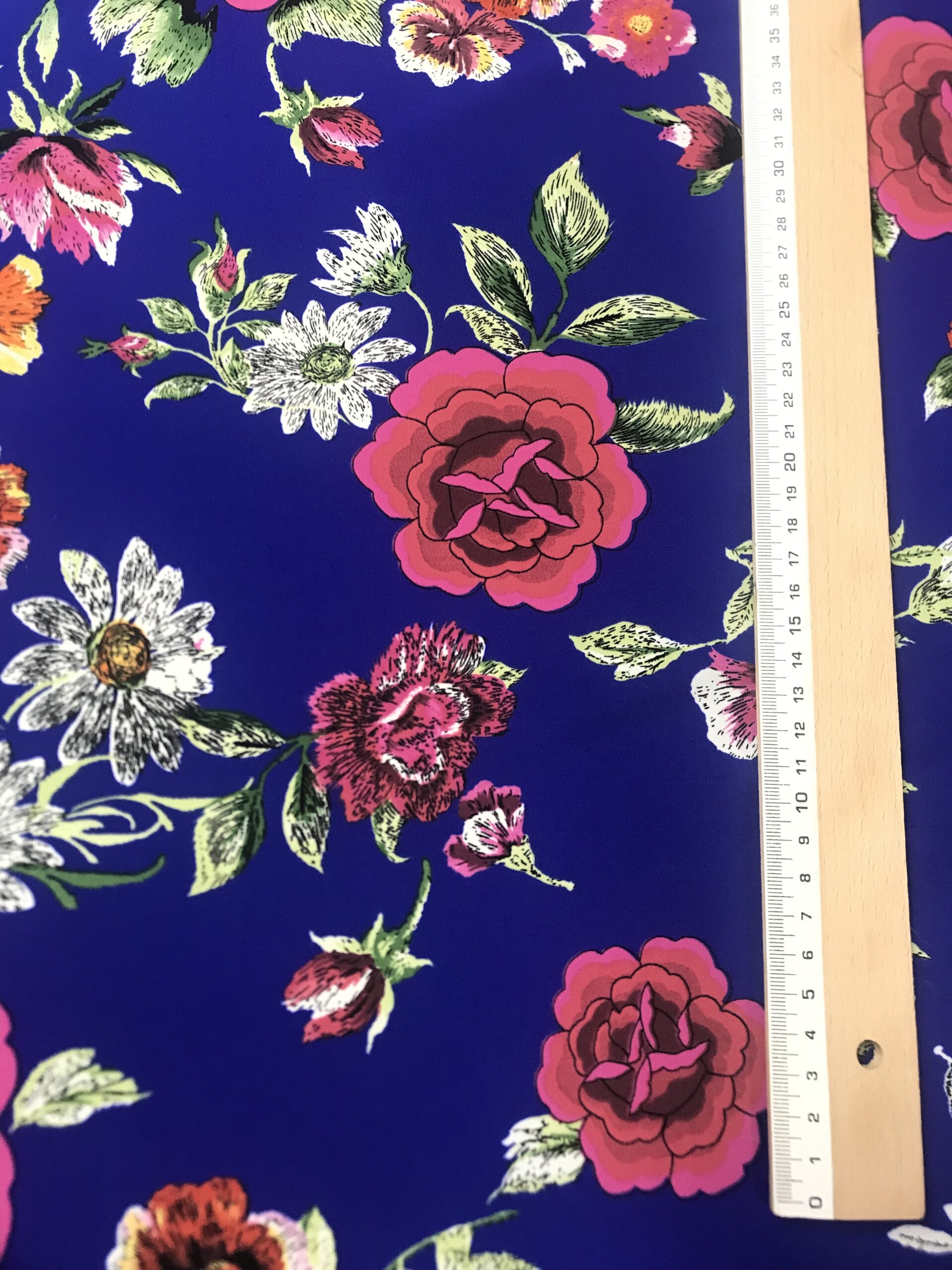 Coxivo f.azul estampado mantón