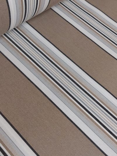 Toldo teflon rayas beig/blanco/negro/gris