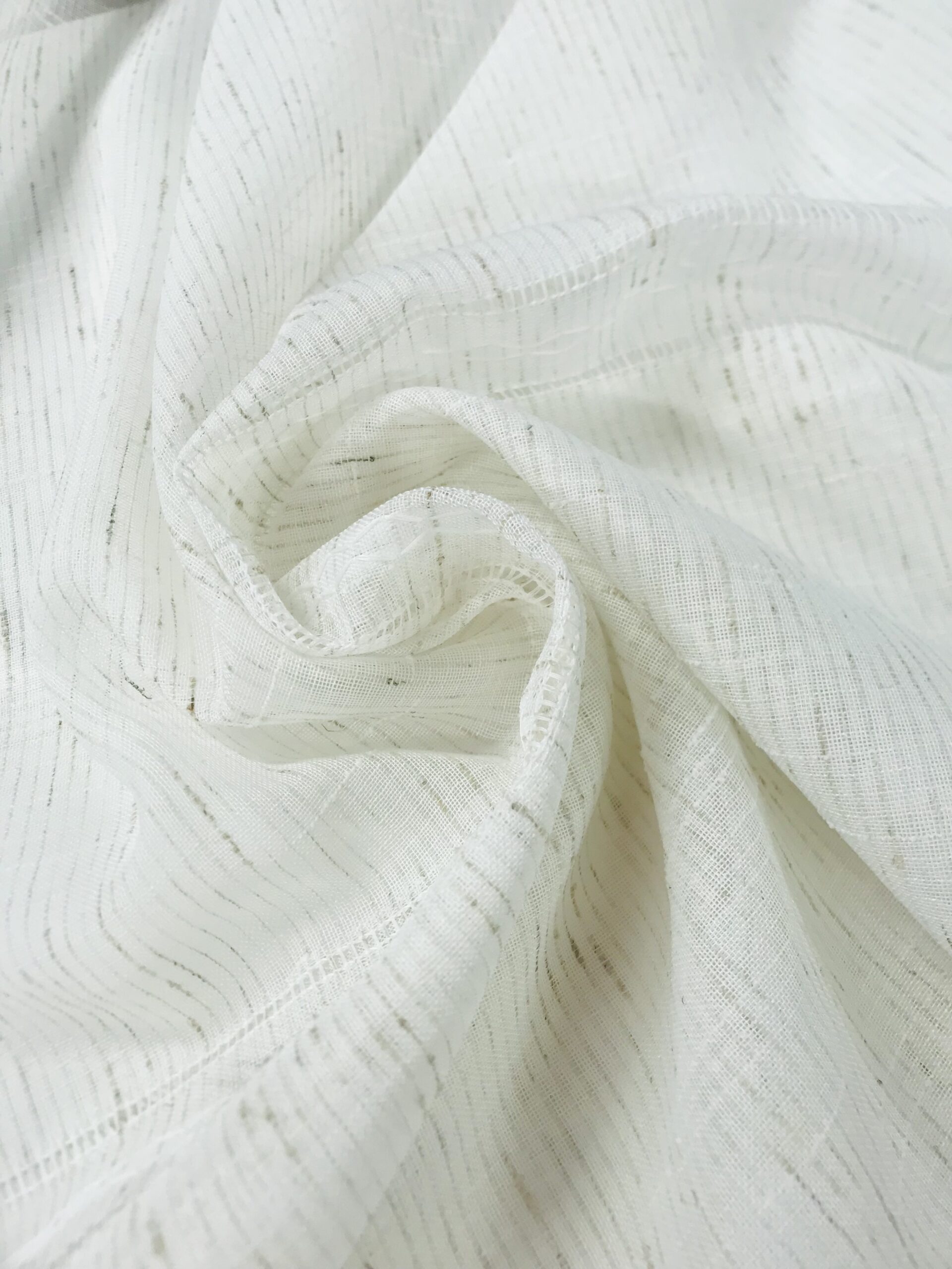 Visillo trama blanco/lino