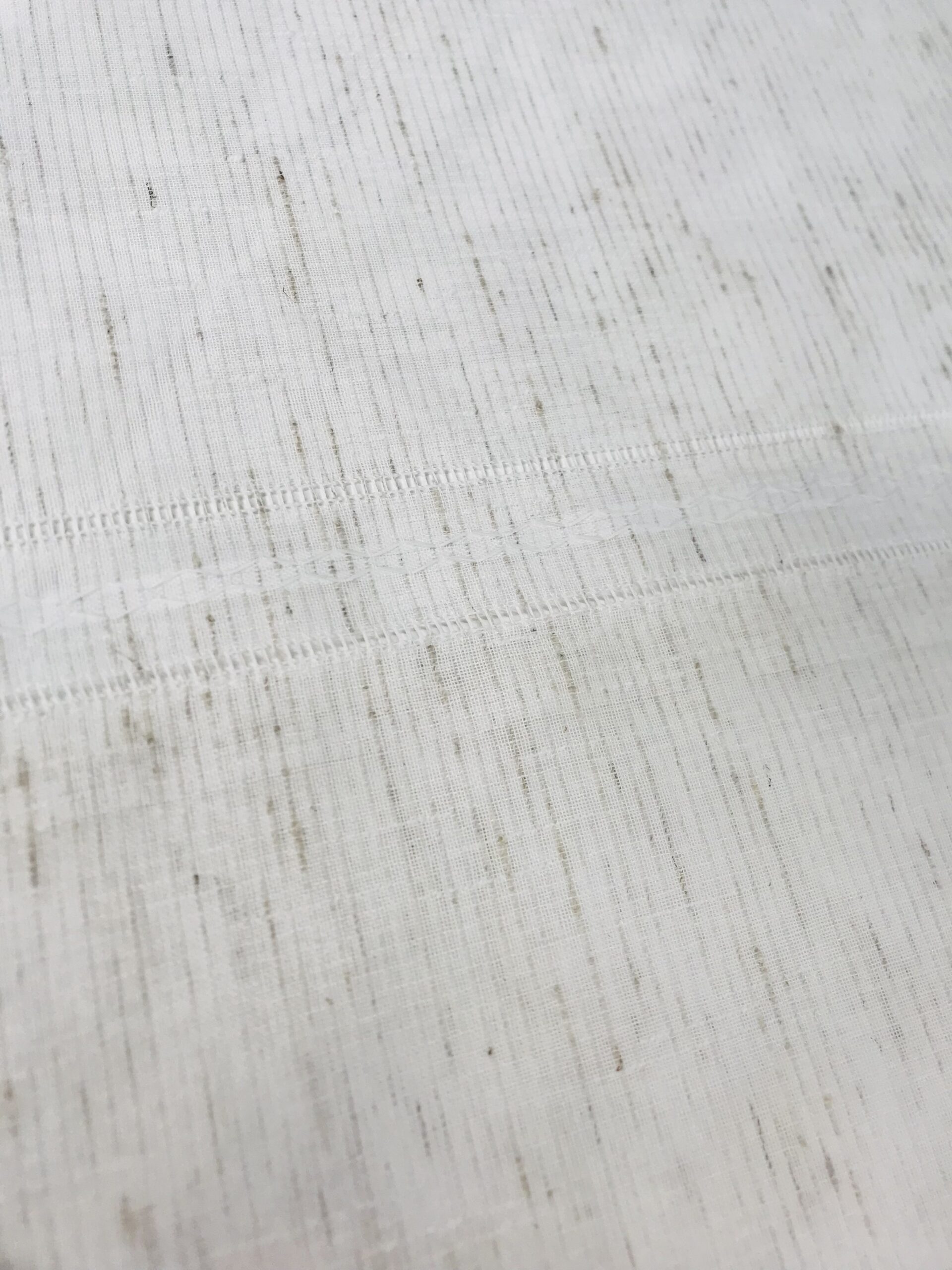 Visillo trama blanco/lino