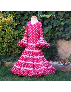 Patrones Nº9248 vestido flamenca niña canastero