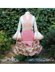Patrones Nº5016 conjunto flamenca mujer con falda corta