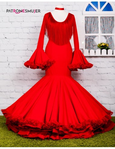 Patrones Nº5019 vestido famenca mujer clavel