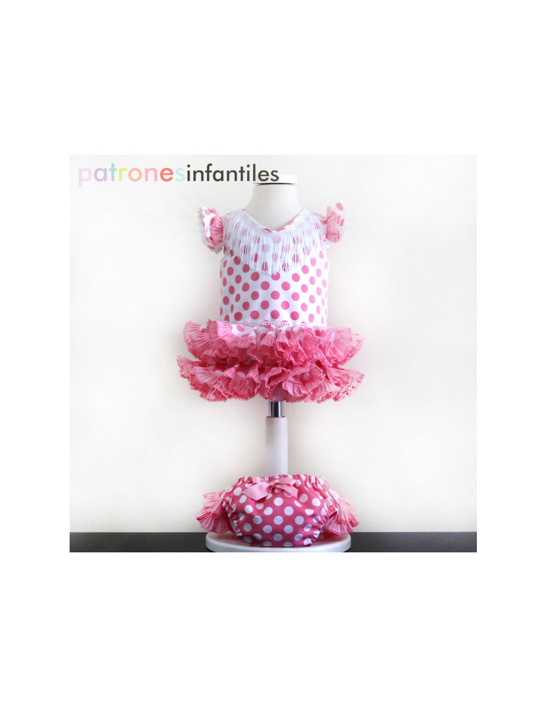 Patrones Nº9415 vestido flamenco de bebé