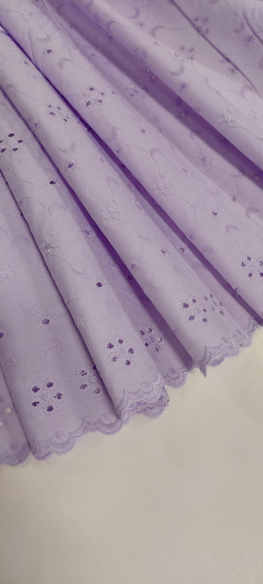 Batista Bordada Puntilla lila