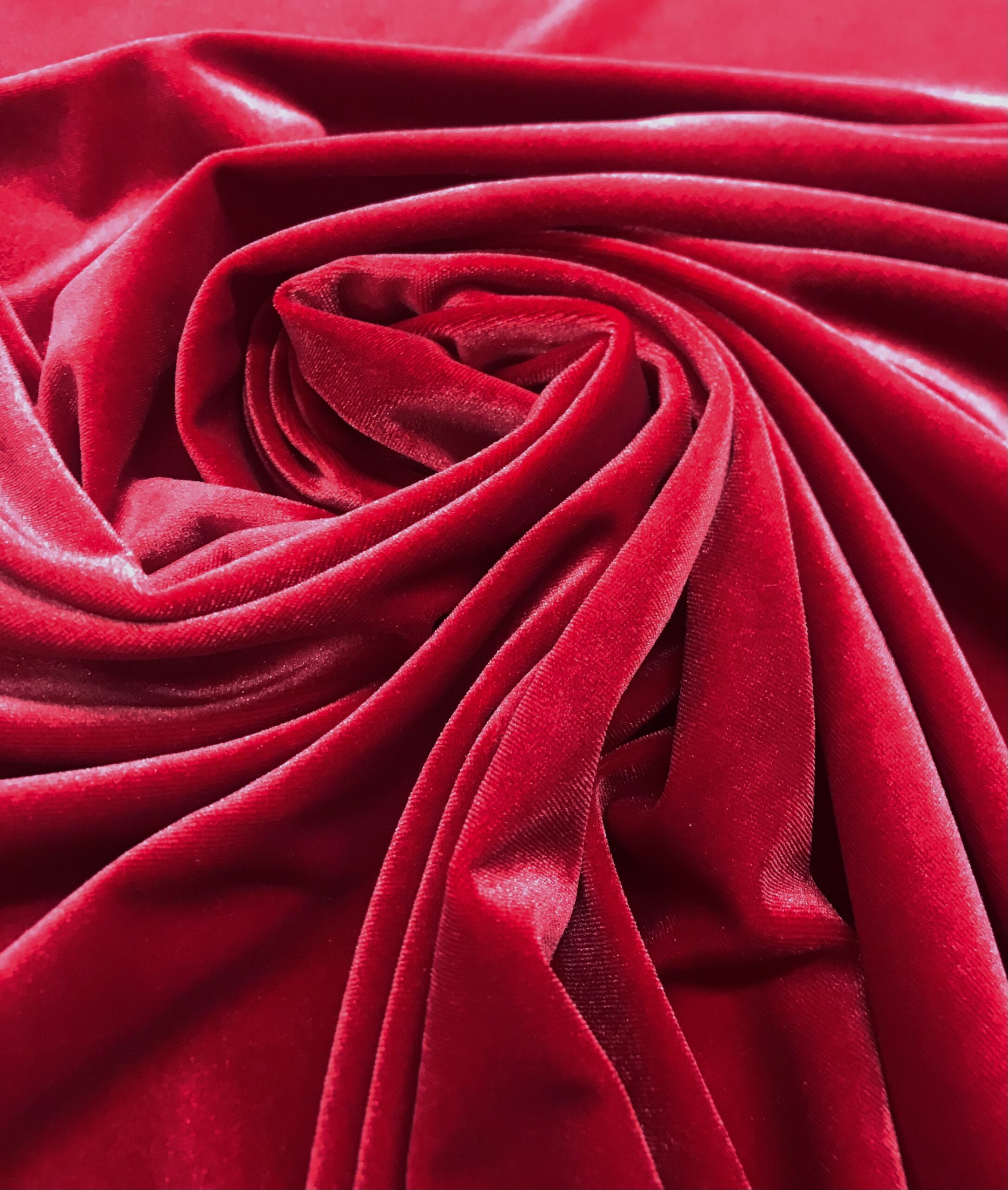 Terciopelo slastic rojo-