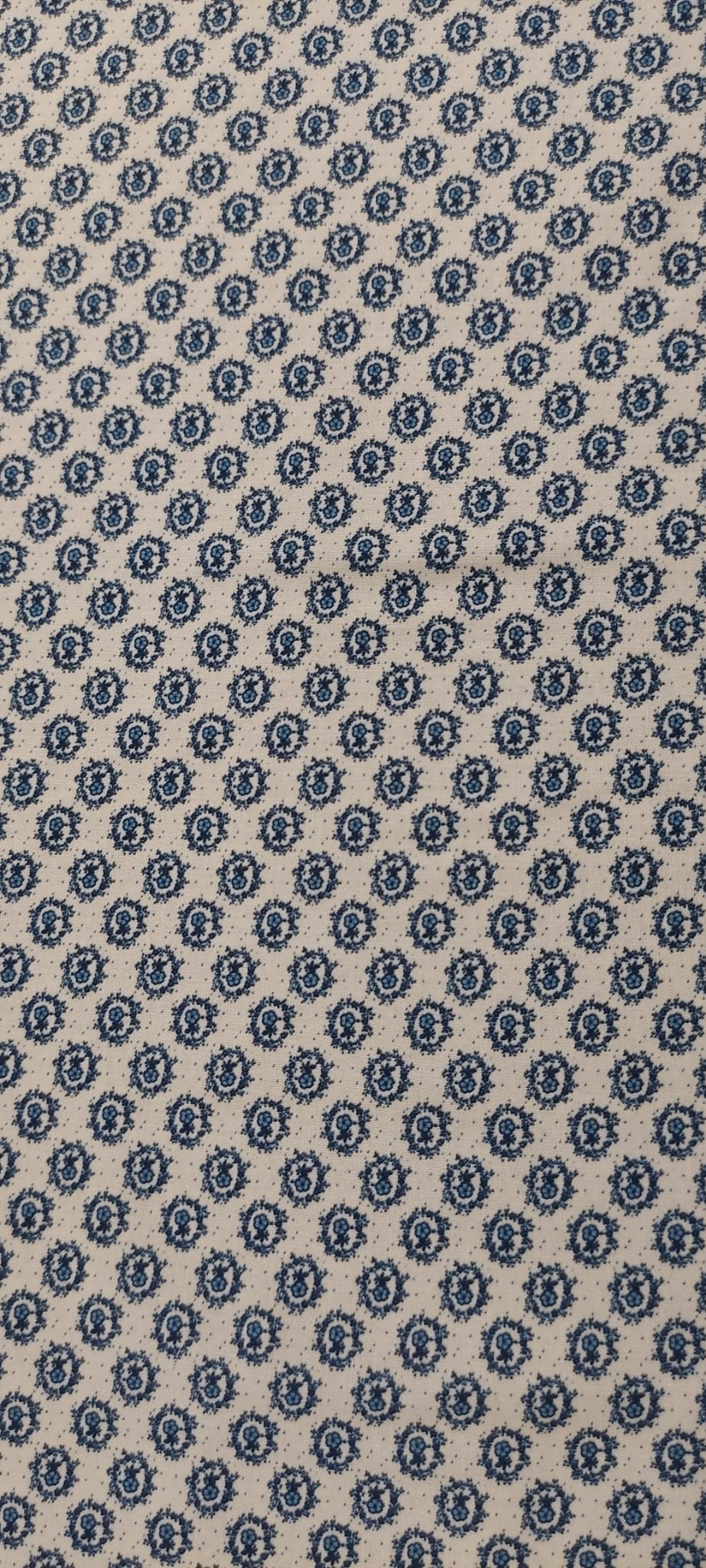 Algodón orgánico Folk Aylen azul