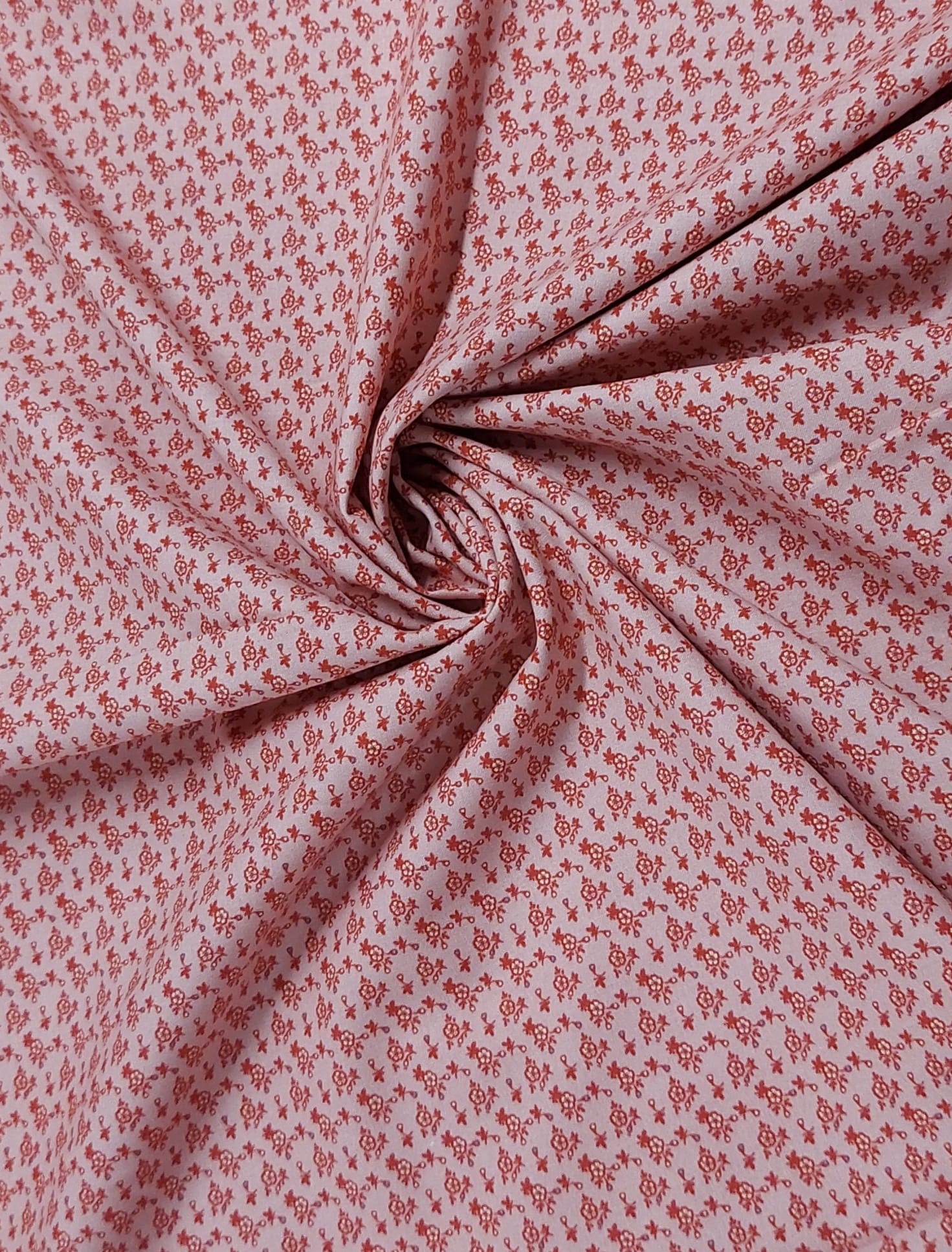 Algodón orgánico Folk ibai rojo