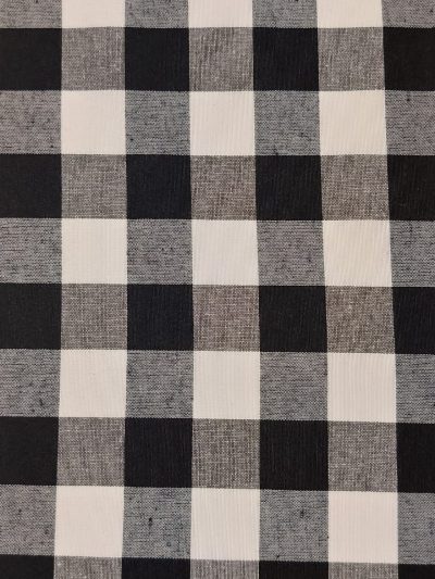 Loneta vichy negro grande