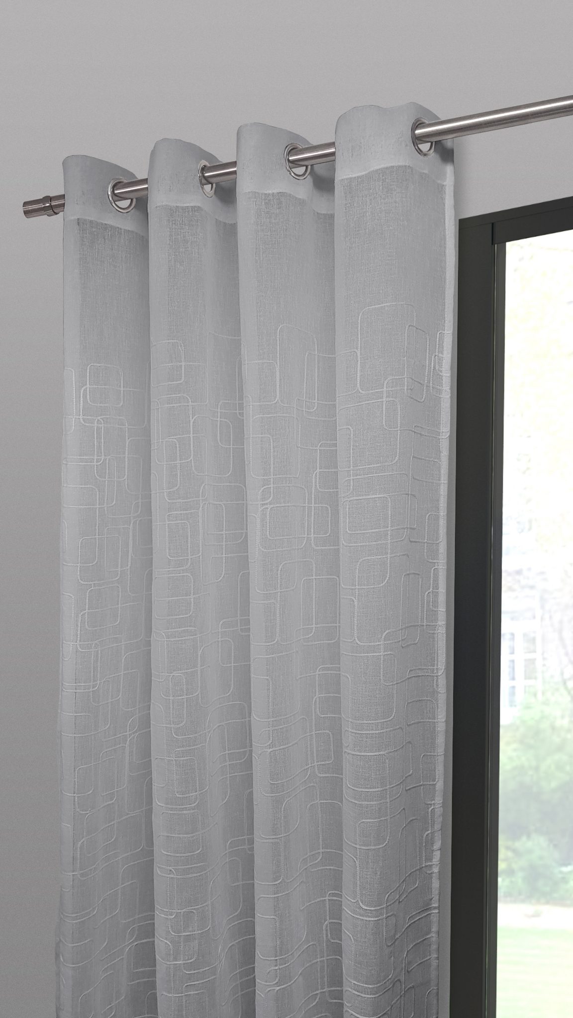 Visillo Diamond gris