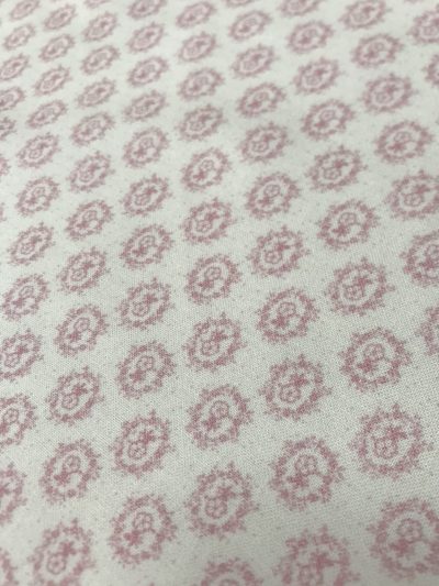 Algodón orgánico Folk Aylen beig/rosa