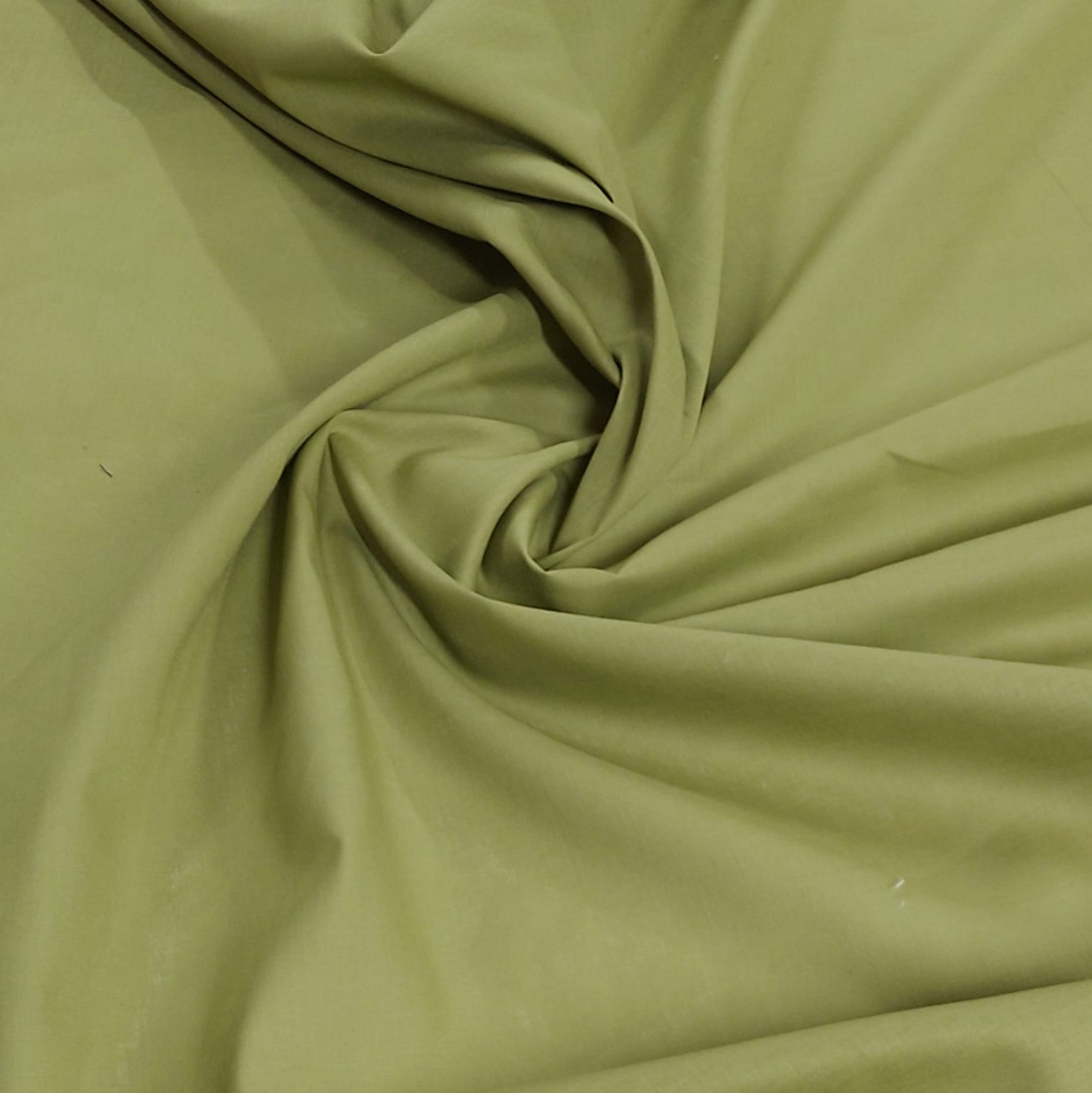 Algodón liso pop verde caqui