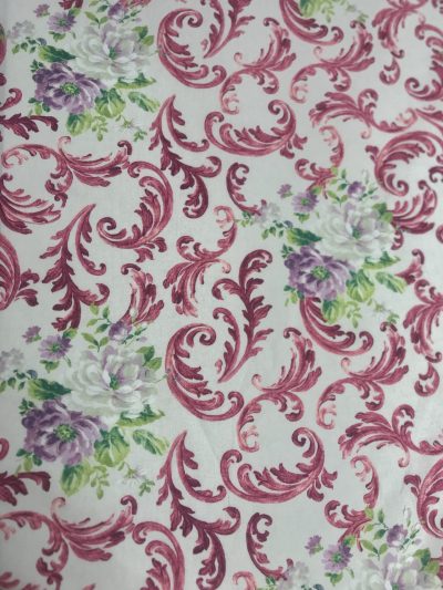 Flores ramas burdeos