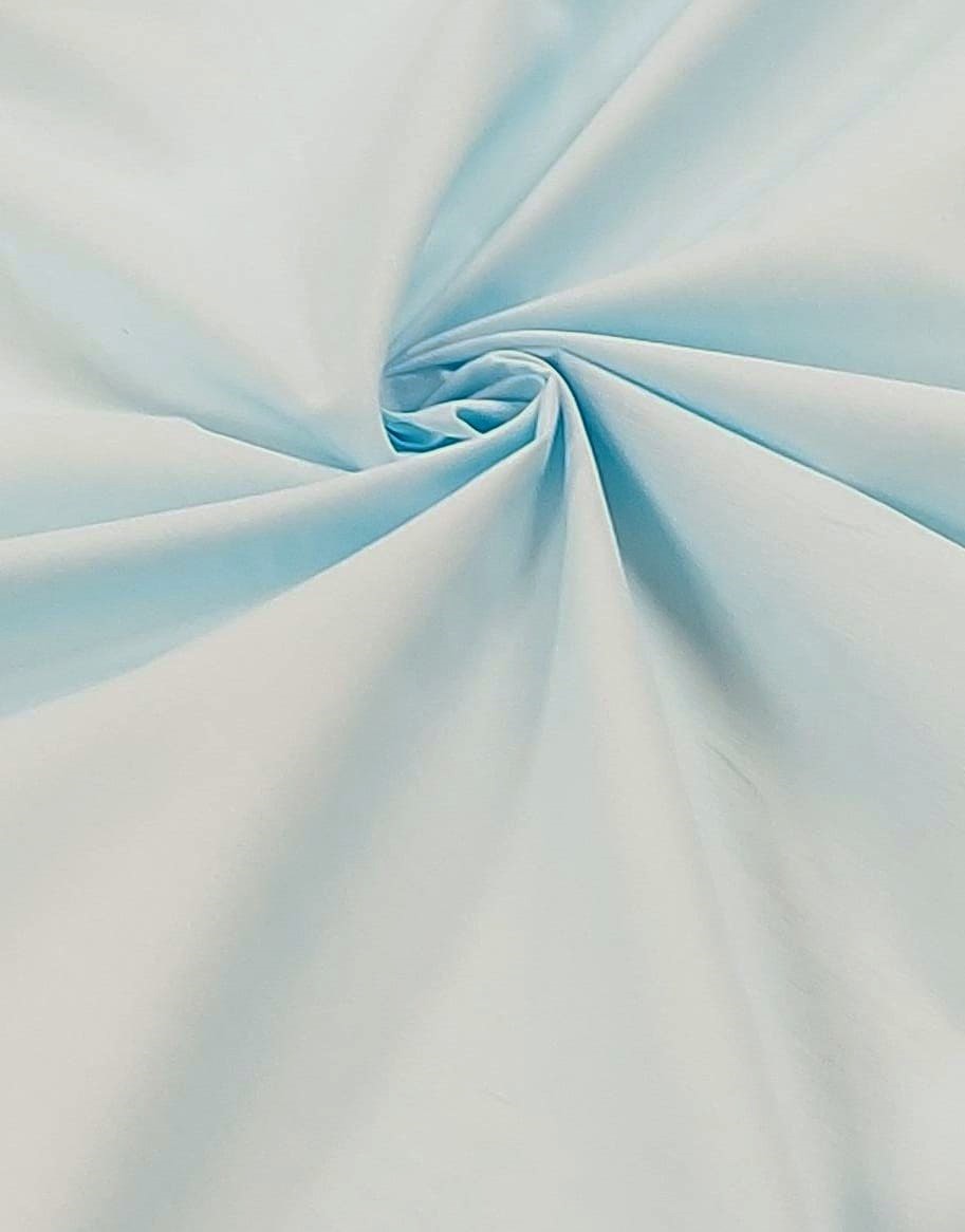 Algodón liso pop celeste bebé