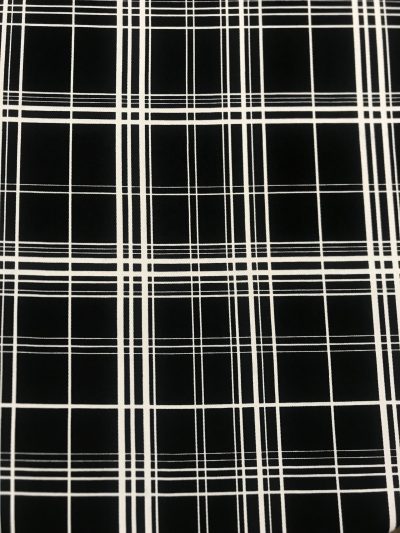 viscosa cuadros líneas blancas f.negro