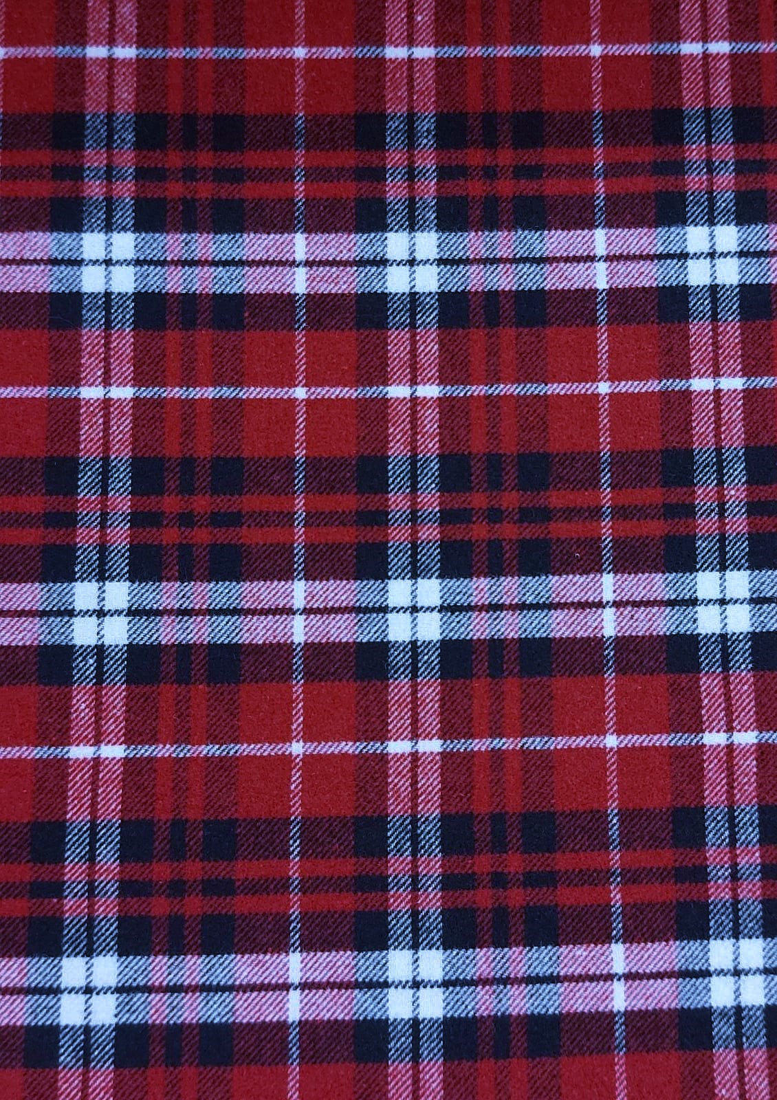 Cuadros franela quebec rojo/negro