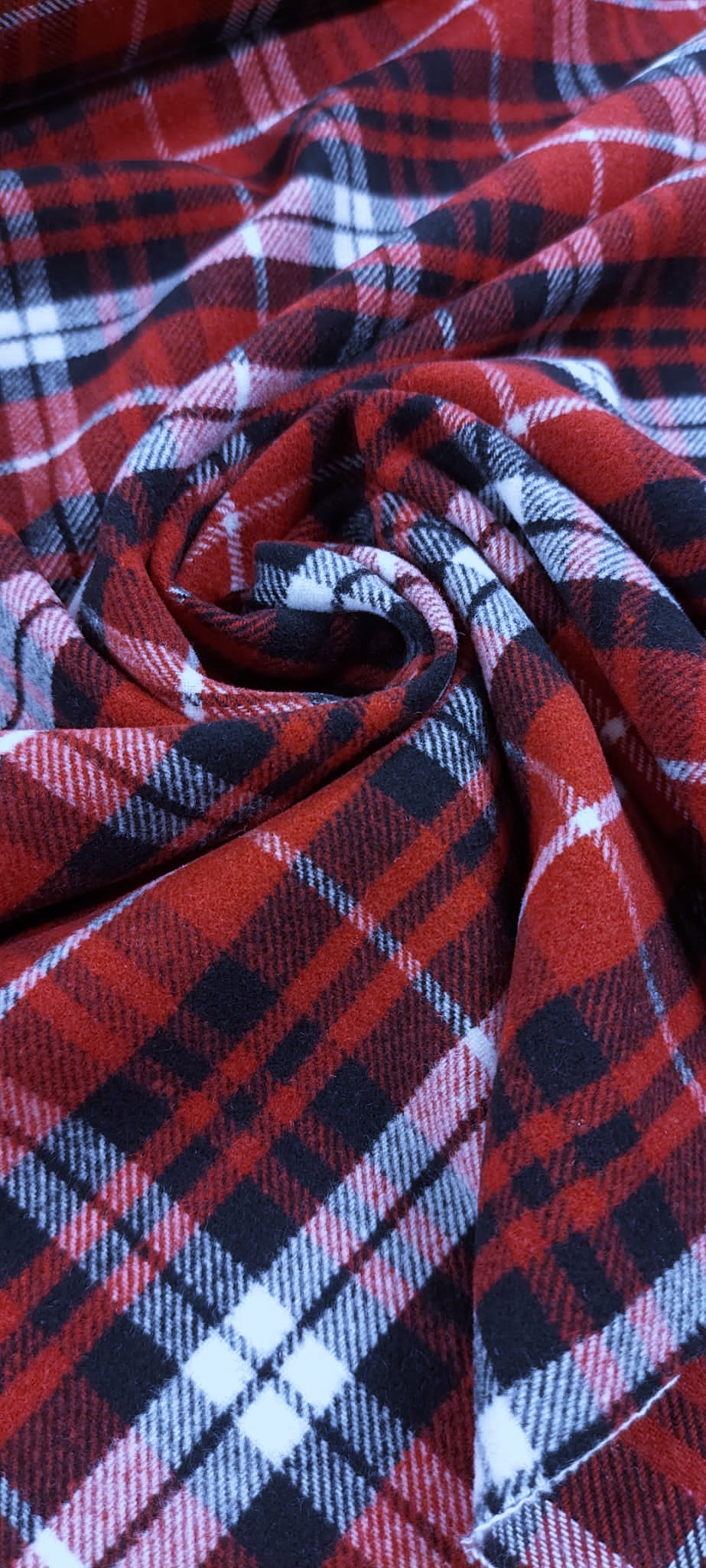 Cuadros franela quebec rojo/negro