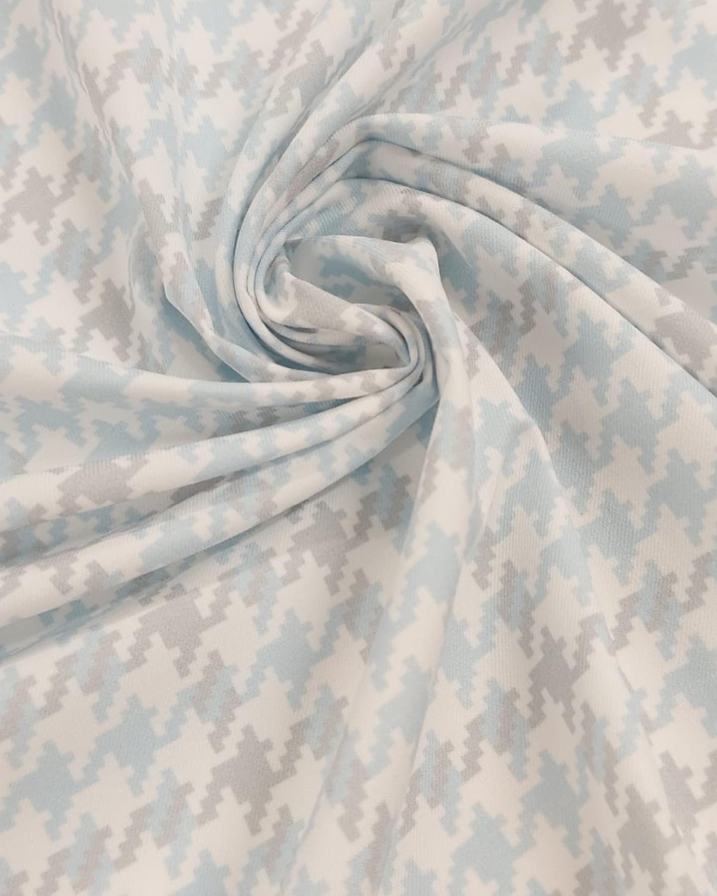 Villela pata de gallo celeste