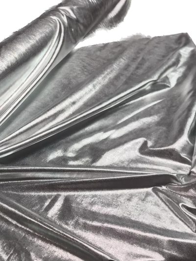 Lycra metalizada plata