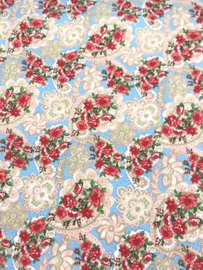 Popelín Flamenca Olvera Celeste