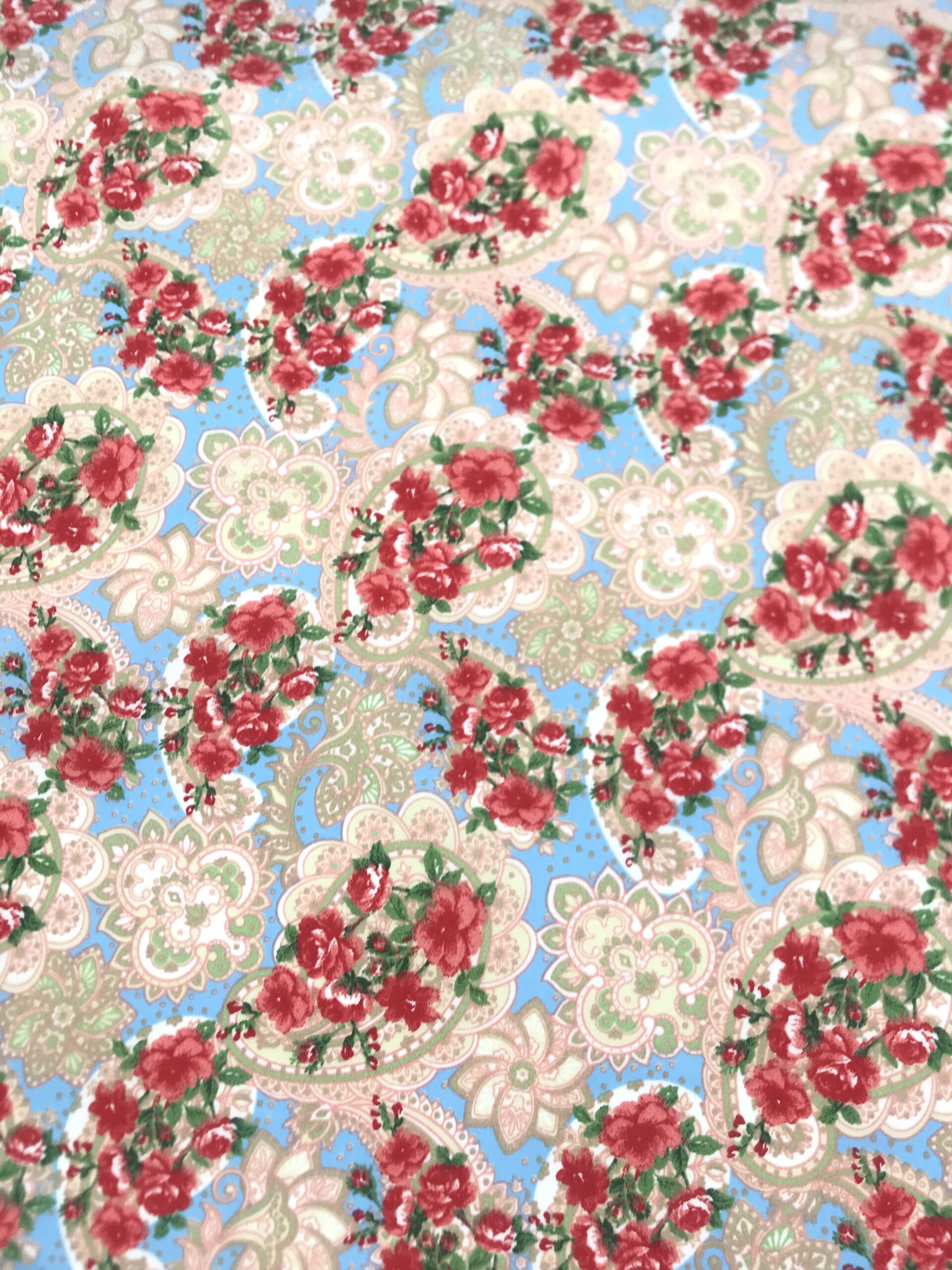 Popelín Flamenca Olvera Celeste