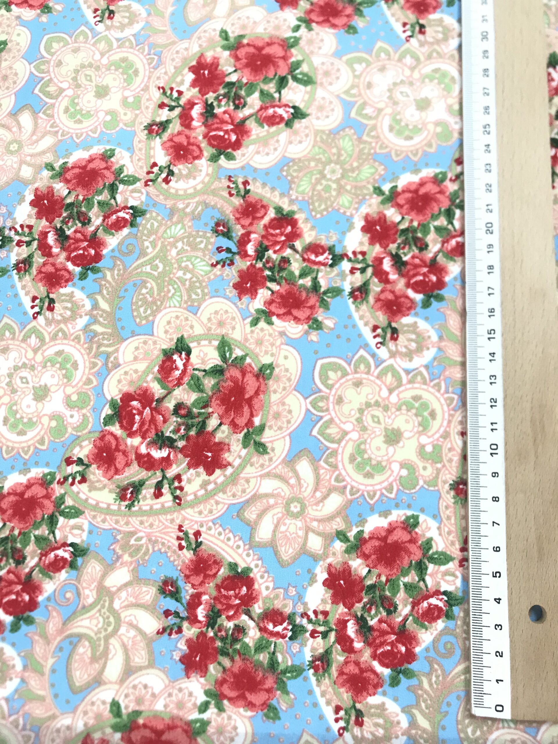 Popelín Flamenca Olvera Celeste