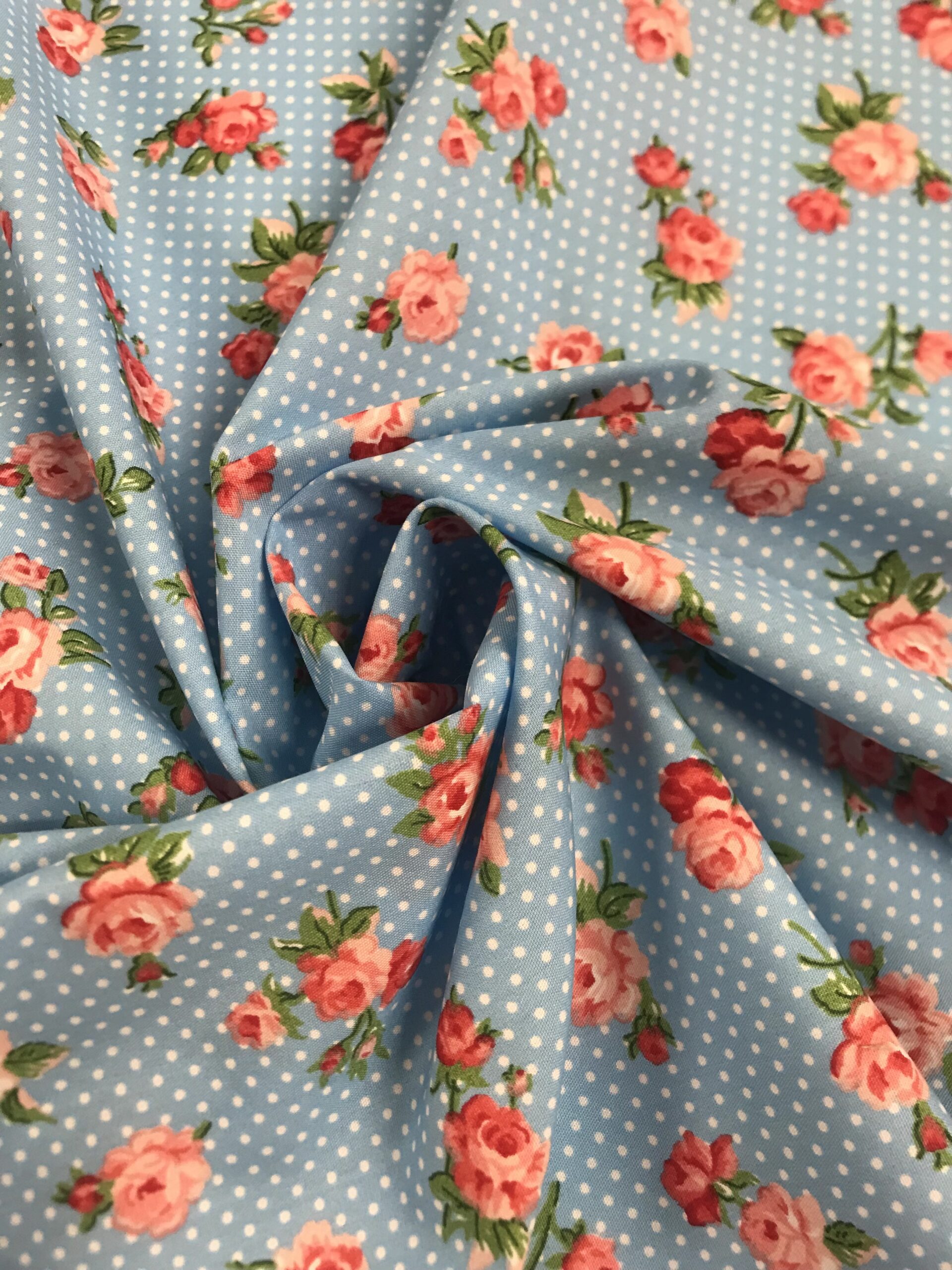 Popelín Flamenca Olvera Celeste coord.