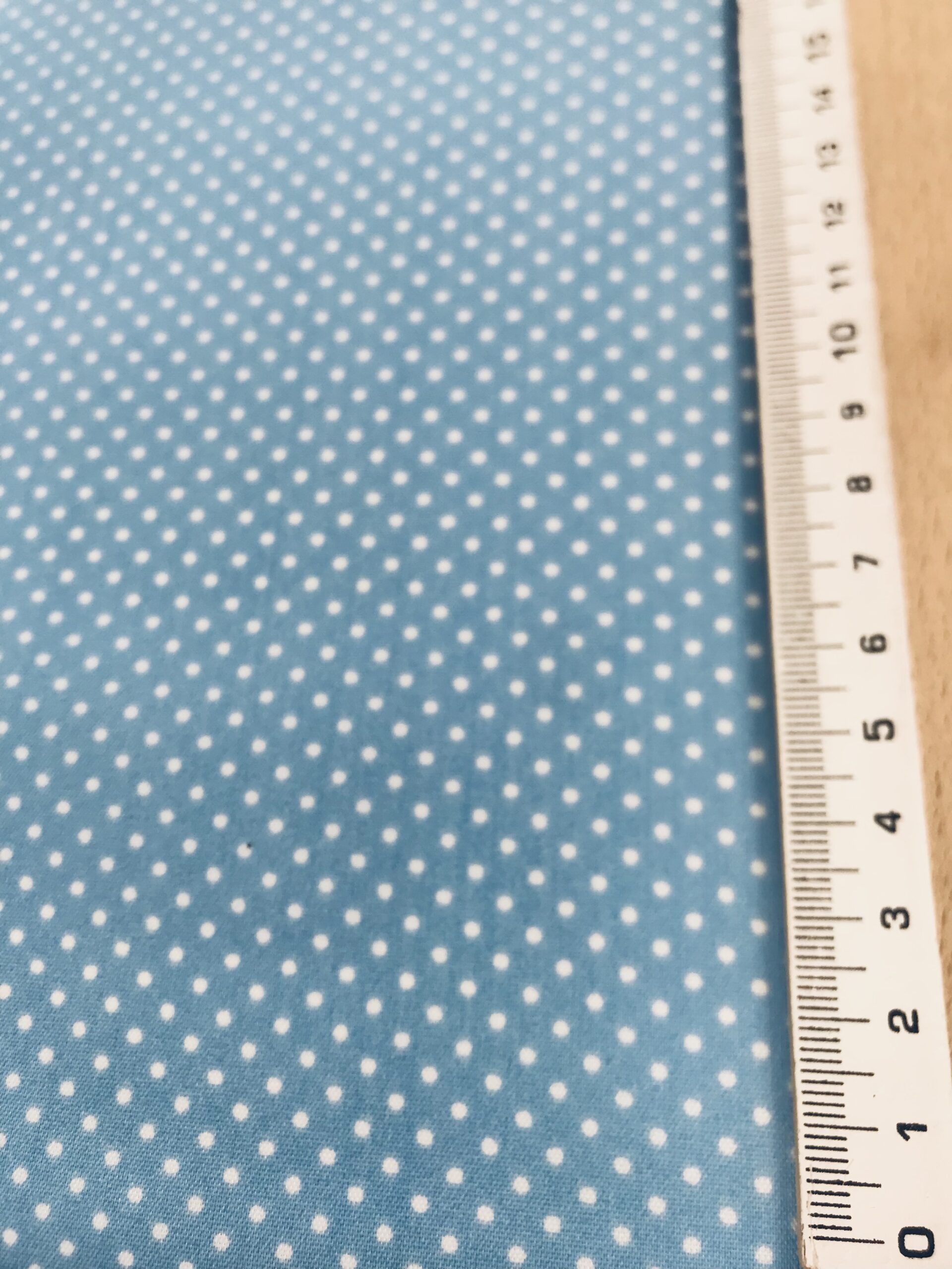 Popelín Flamenca lunar celeste mini