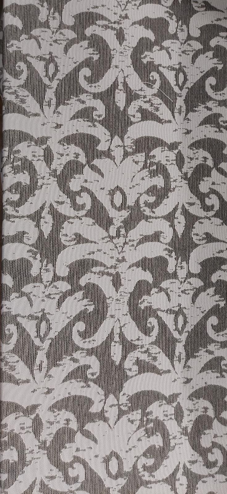 Jacquard damasco crudo/gris