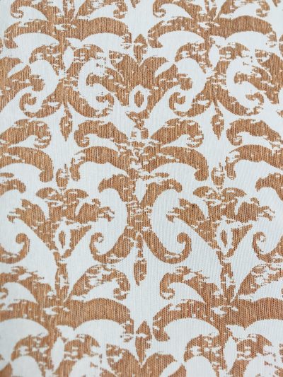 Jacquard damasco crudo/teja