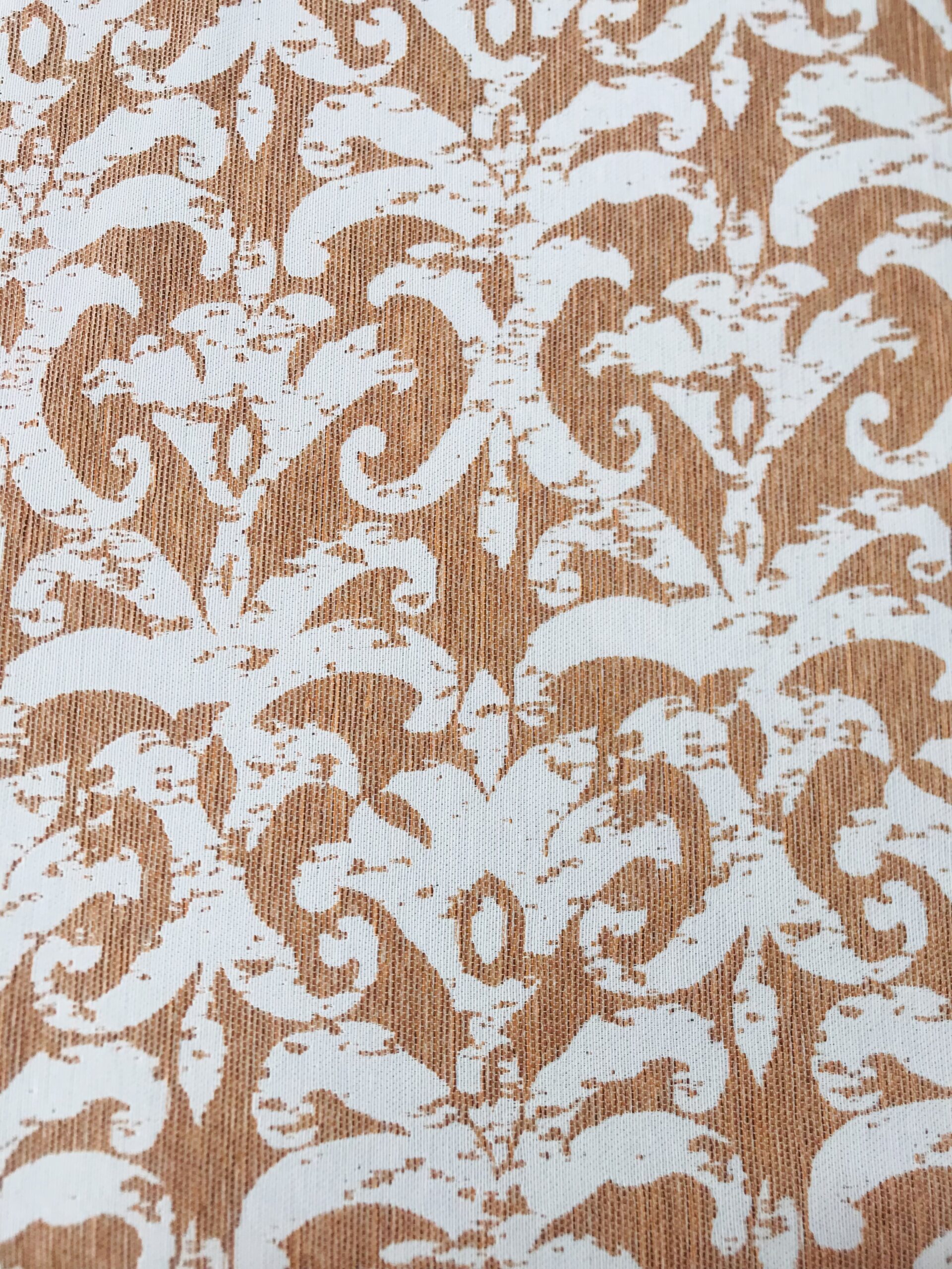 Jacquard damasco crudo/teja