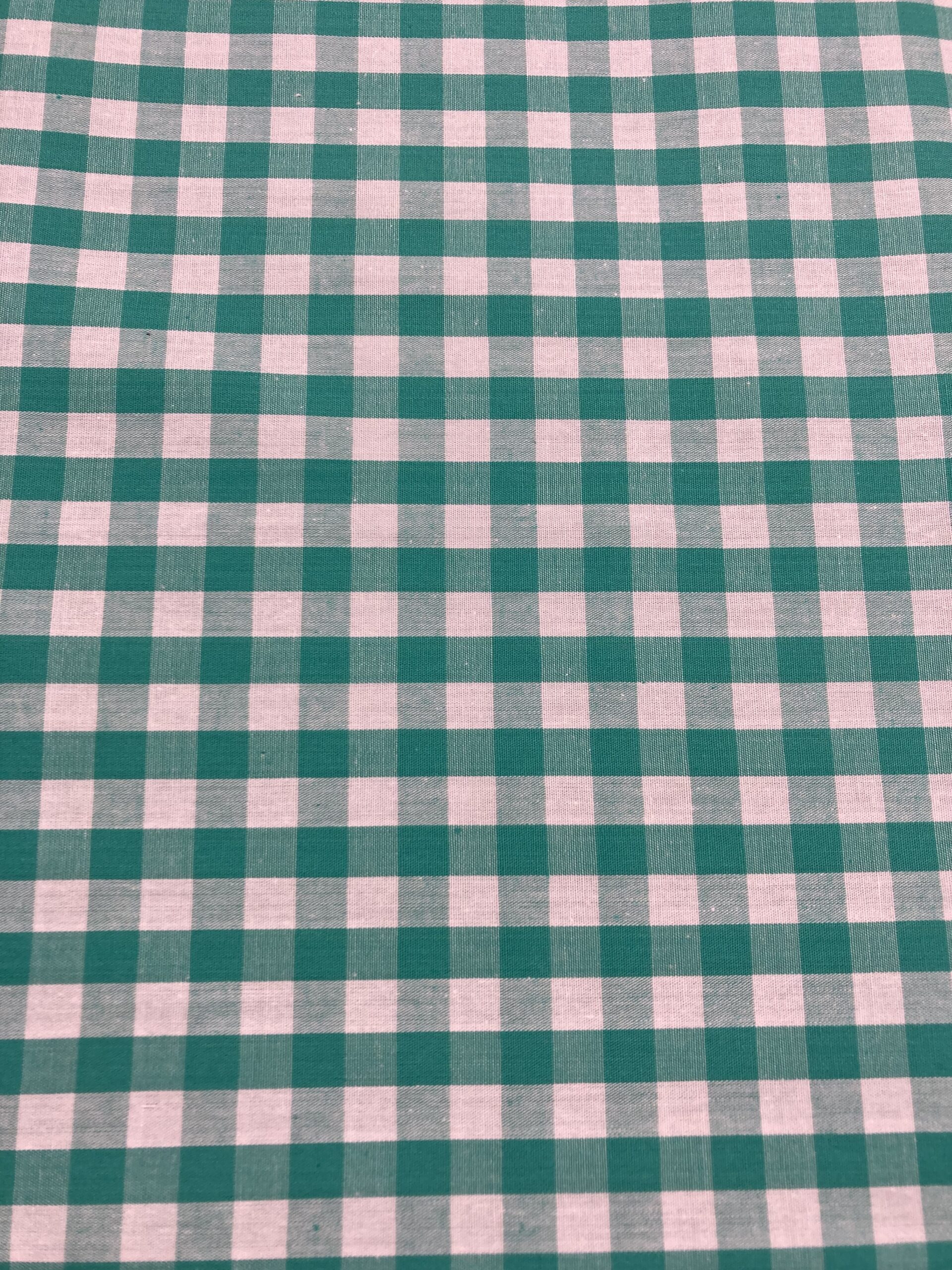 Vichy algodón 1cm verde