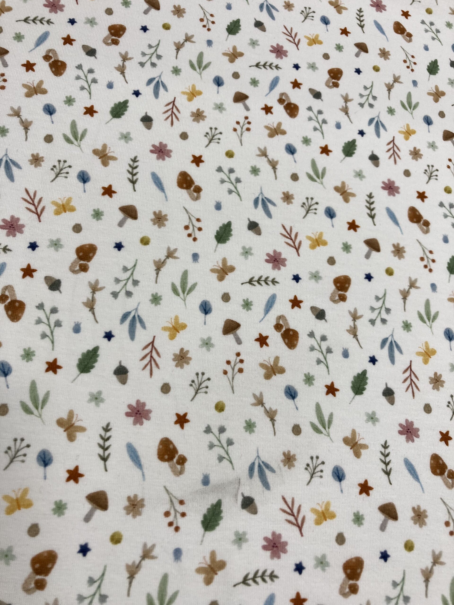 Punto algodón bosque otoñal_