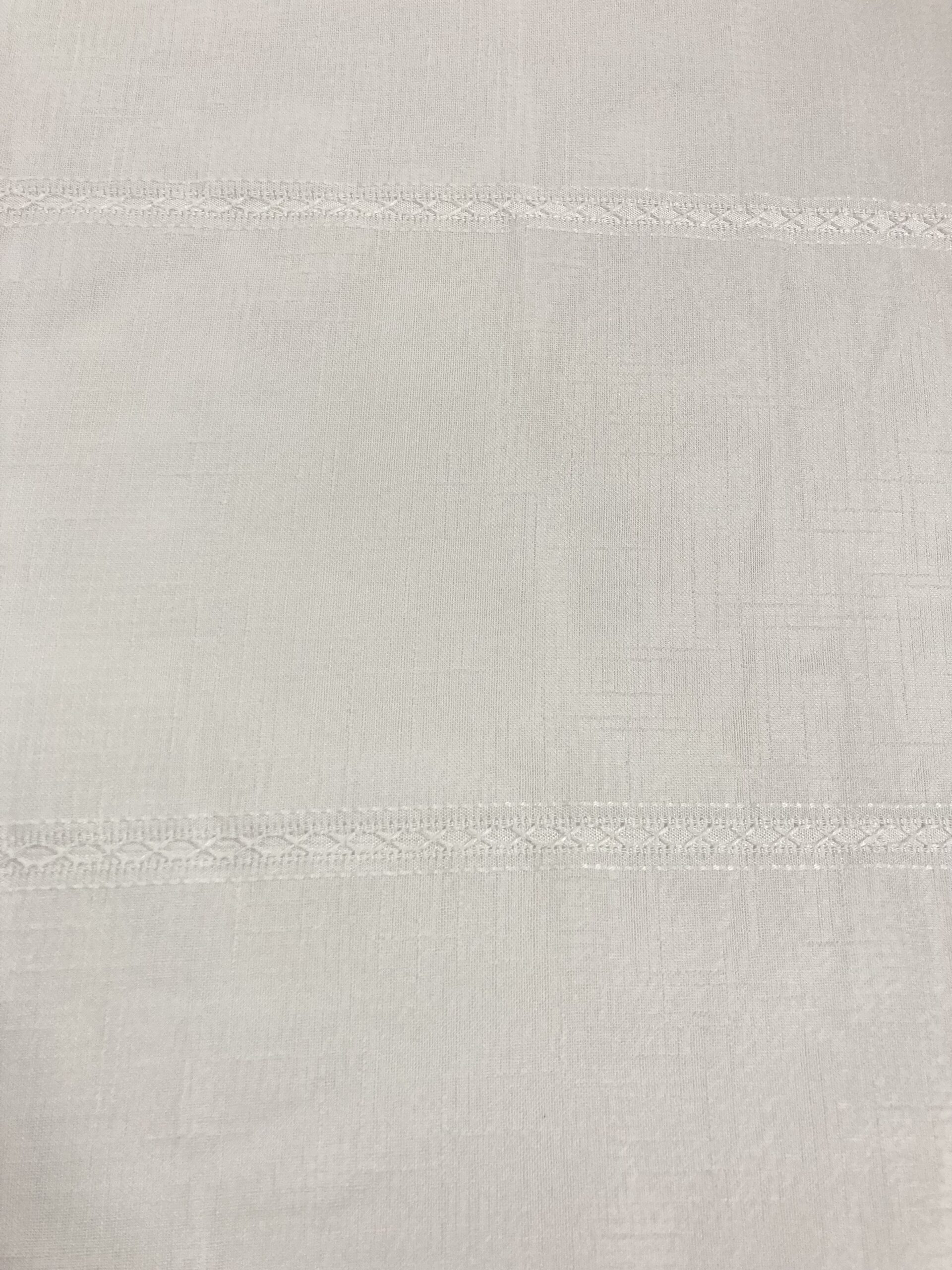 Visillo trama blanco multilinea