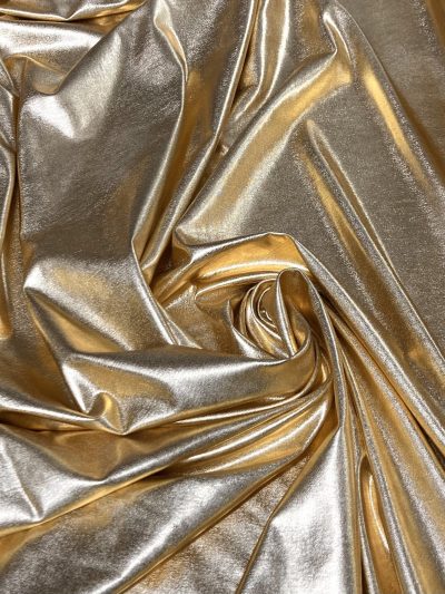 Lycra metalizada oro