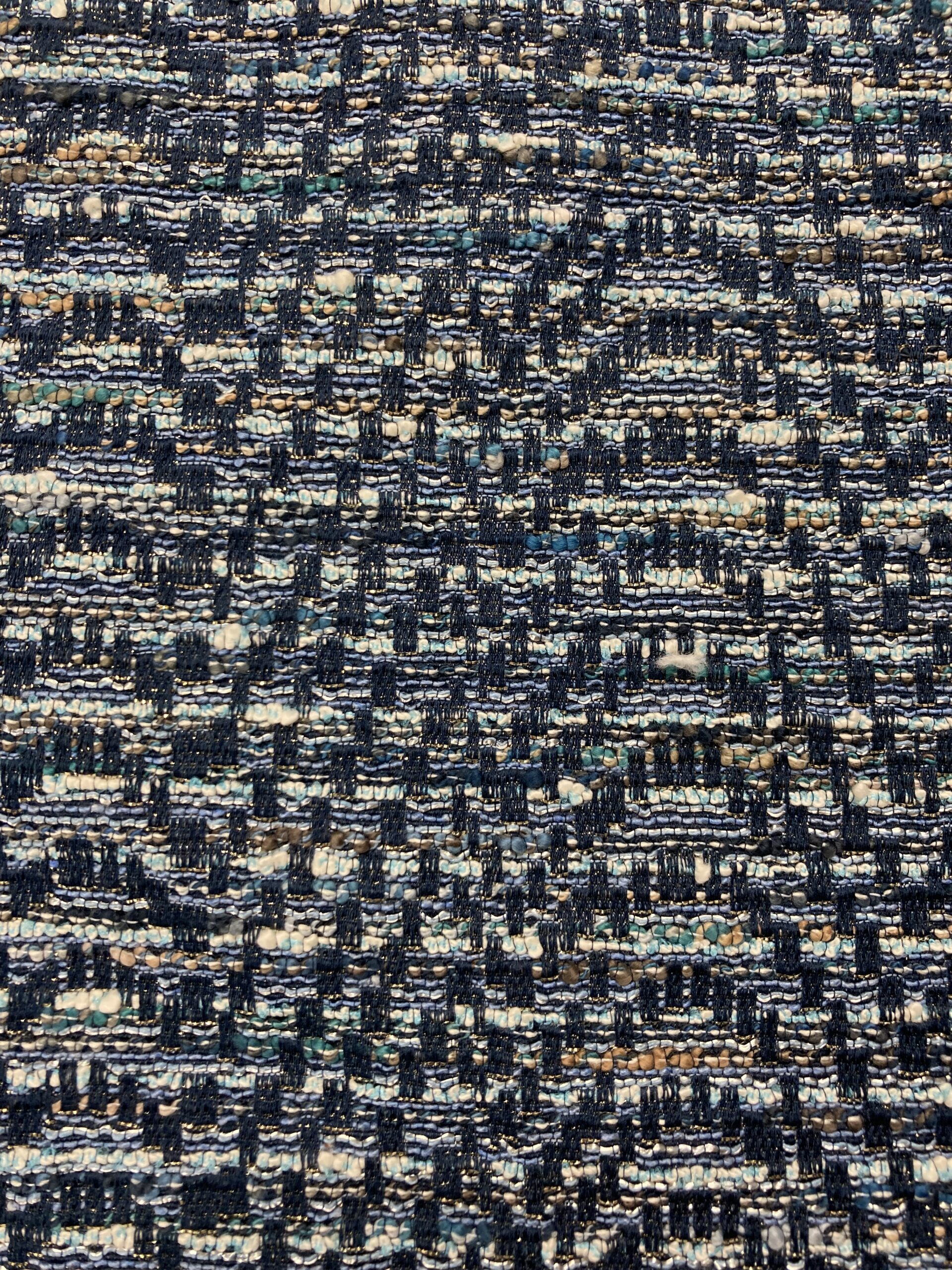 Chanel tweed azul ondas