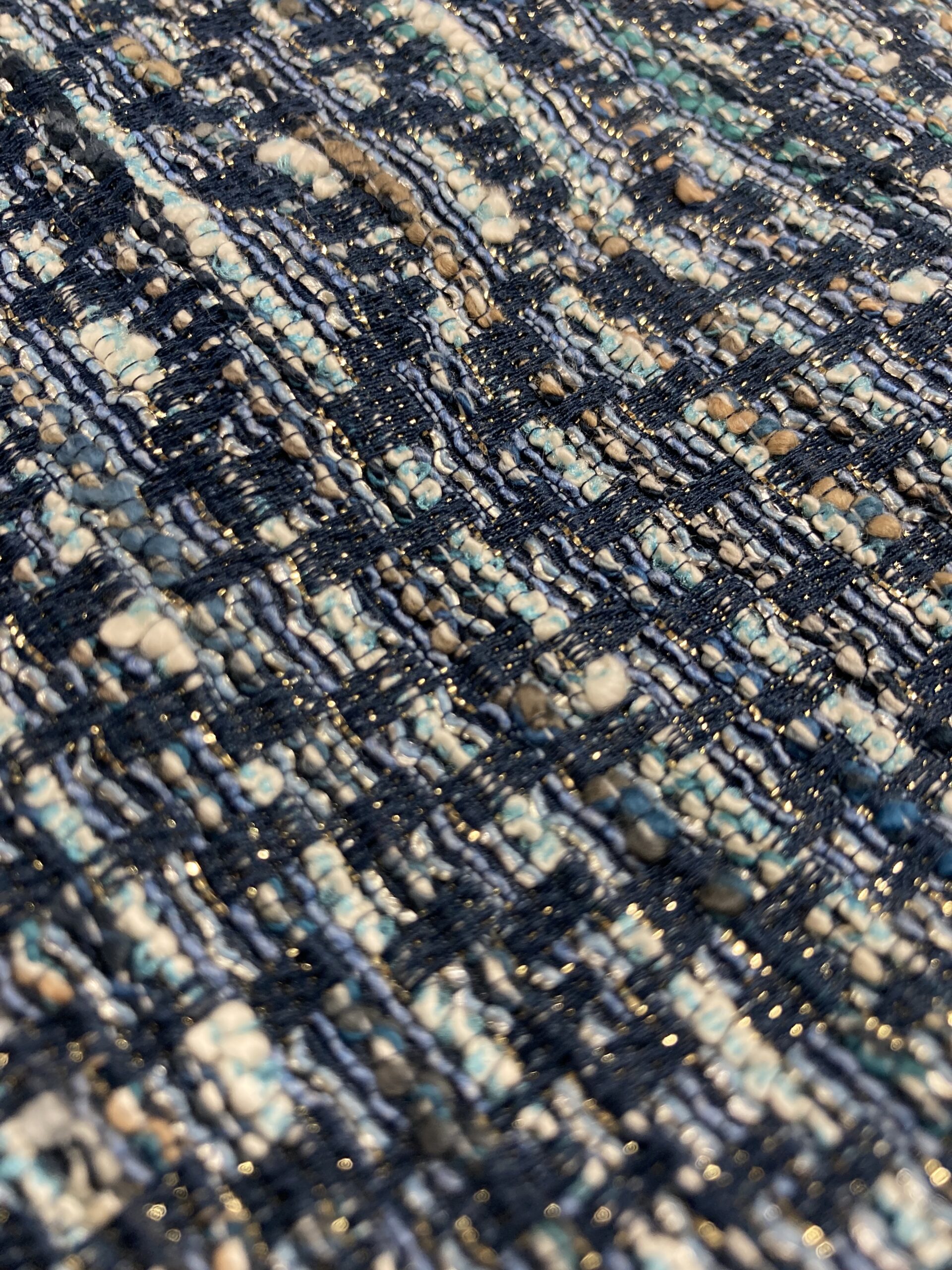 Chanel tweed azul ondas