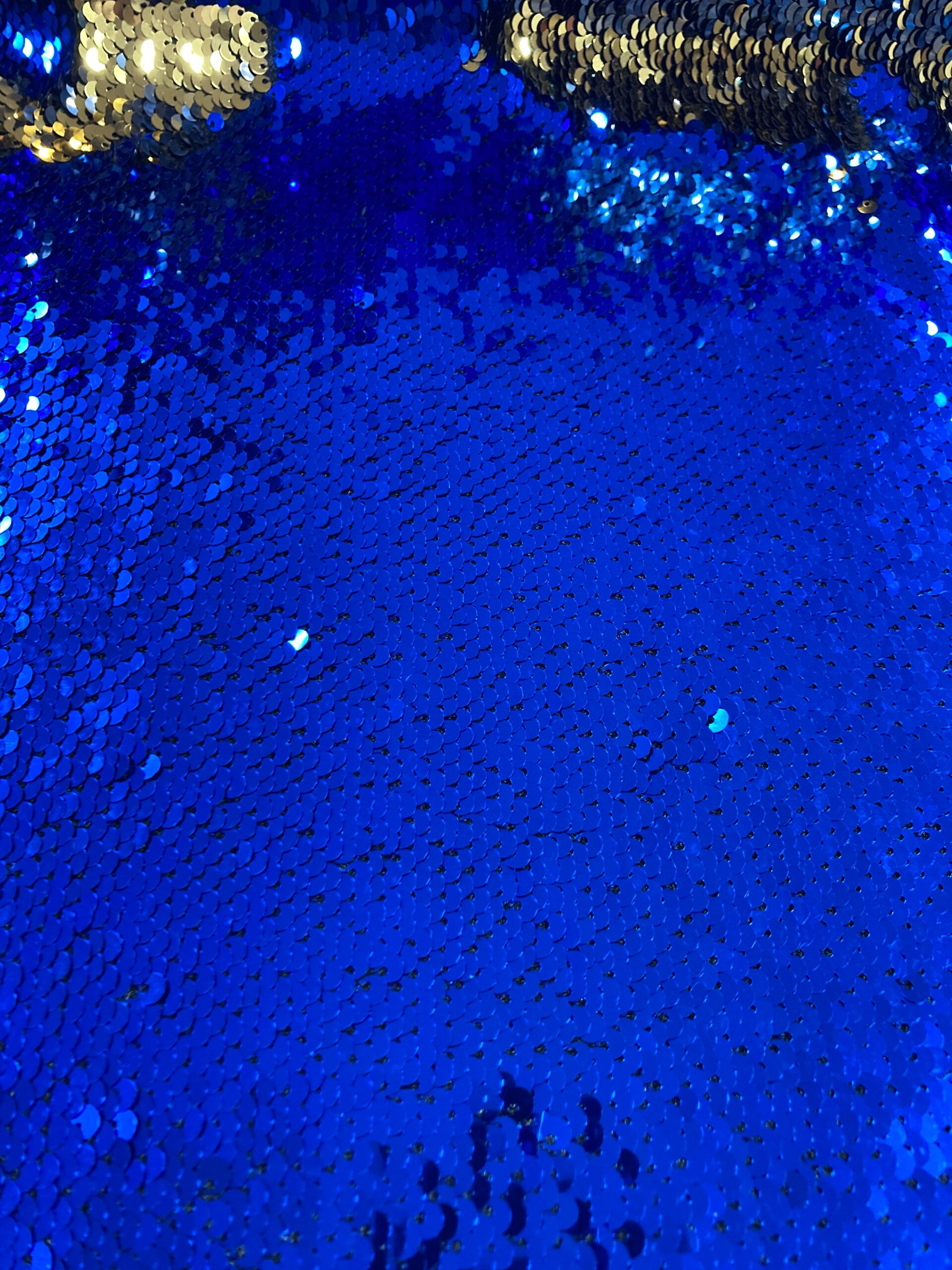 Lentejuela mágica o doble faz azulón/oro