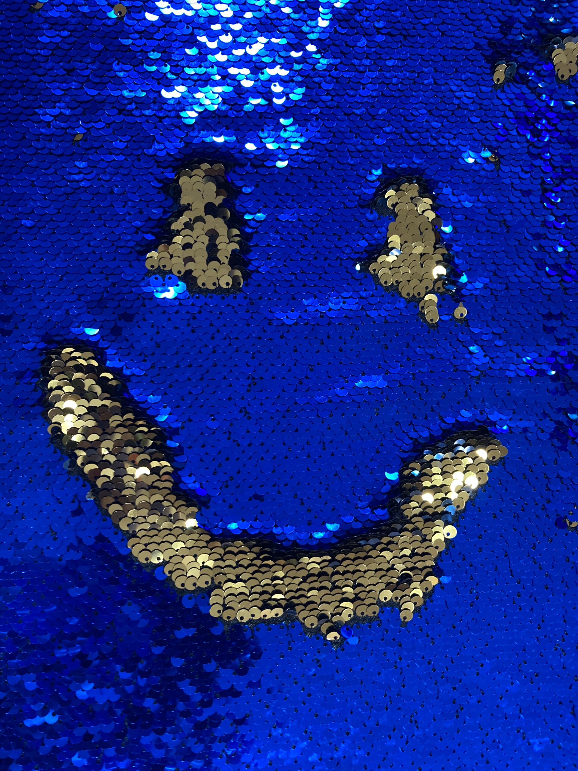 Lentejuela mágica o doble faz azulón/oro