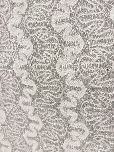 Blonda lurex y gliter plata