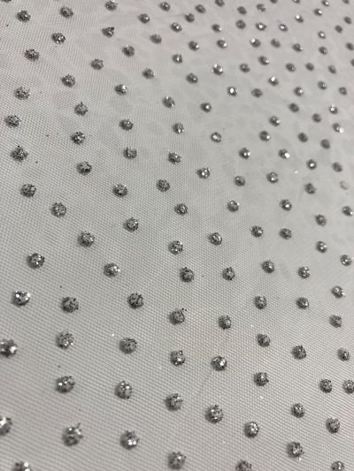 Tul plumeti fantasía cristal plata