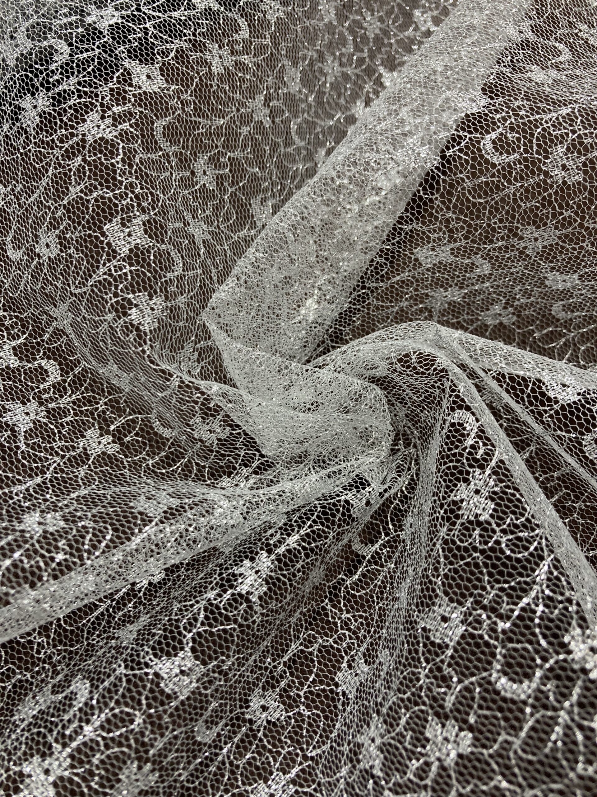 Tul fantasía aureo red plata