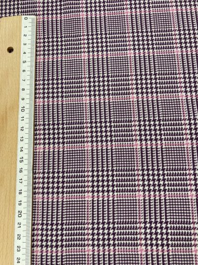 Villela Principe Gales berenjena/rosa