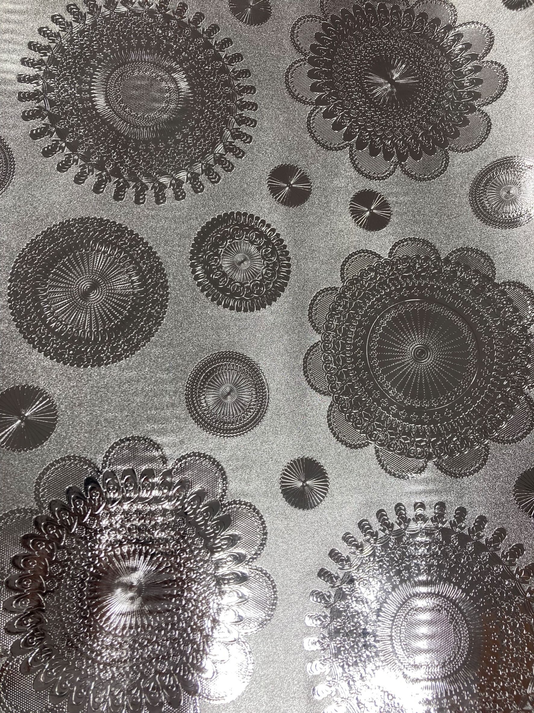 Mantel PVC Orquidea metal espejos