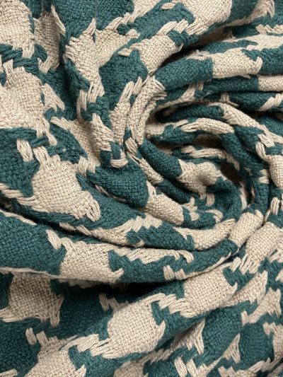 Chanel tweed pata de gallo camel/verde